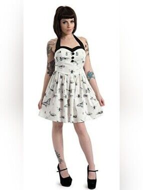 Jawbreaker Antique Insects Fit and Flare Dress, VGUC, Size M